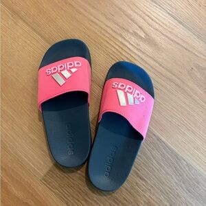 adidas Pink Strap Slide Sandals